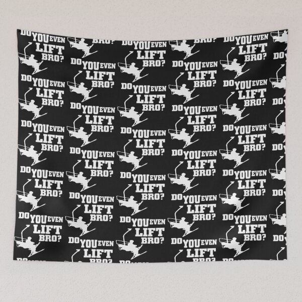 Item preview, Mens Do you even lift Bro Snow Skiing drawing gift idea designed and sold by BRtisticDesigns.