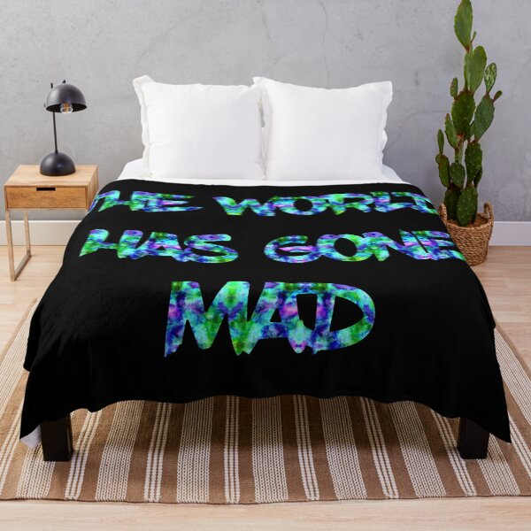 Item preview, The World Has Gone Mad - Quotes Text - Psychedelic designed and sold by MysticMagpie.