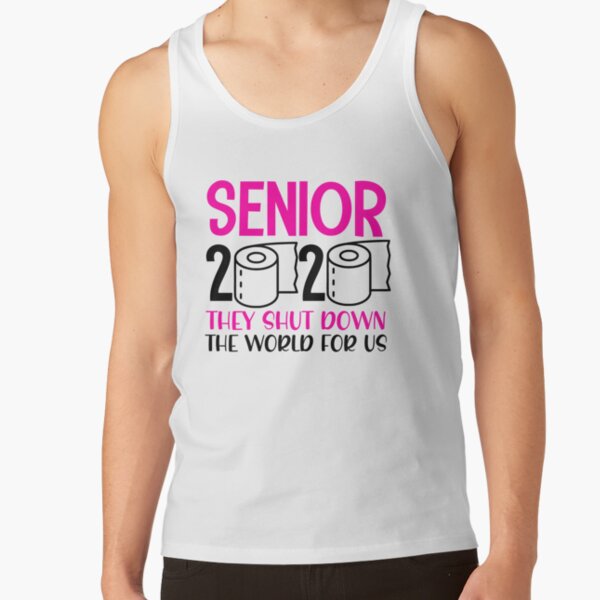 Senior 2021 Tank For Women, Pandemic Style Graduation Jersey Tank