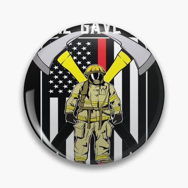 Item preview, Red Line American flag firemen T- designed and sold by BRtisticDesigns.