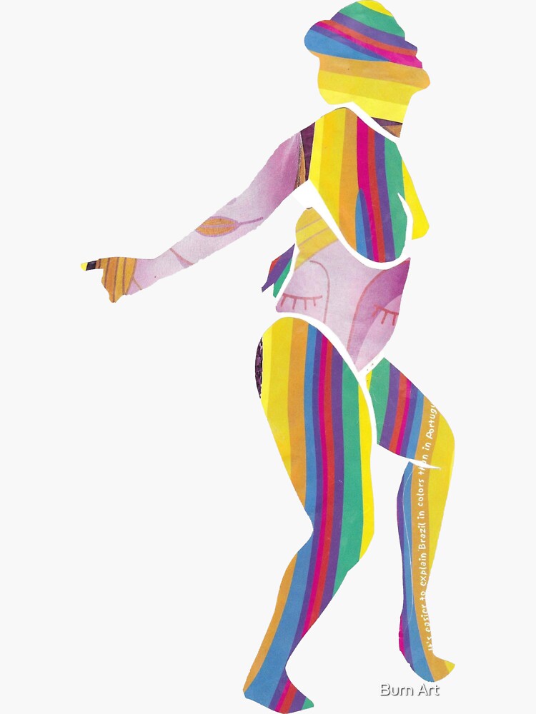 ""Rainbow" Nude Woman Original Artwork" Sticker for Sale by mejess22