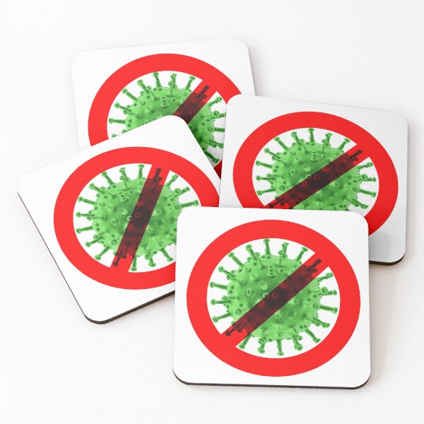 Item preview, Virus free zone sign - green and nasty designed and sold by NerdySherds.