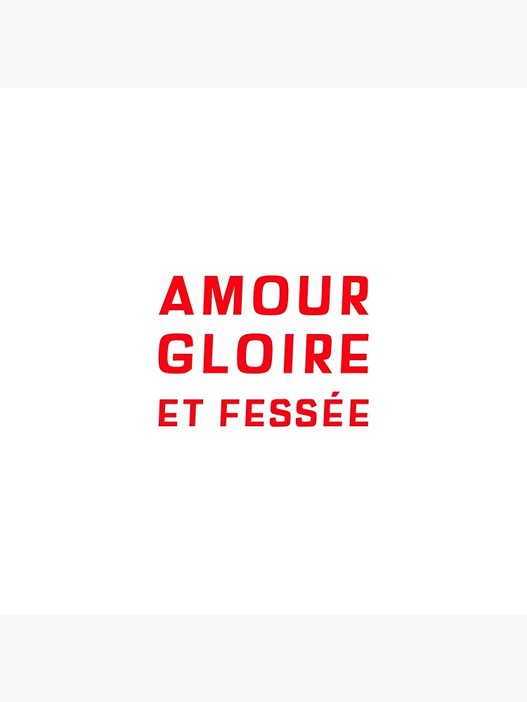 Carte De Vœux Citation Amour Gloire Et Fessee Par Yellowlyon Redbubble