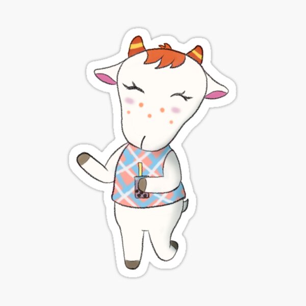 Chevre Animal Crossing Stickers Redbubble