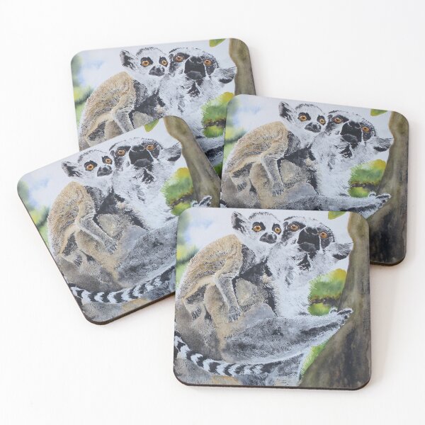 Item preview, Lemurs Maki Catta designed and sold by joelle Guillaume.