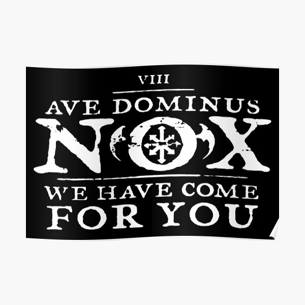 Dominus Posters Redbubble - nox clan roblox