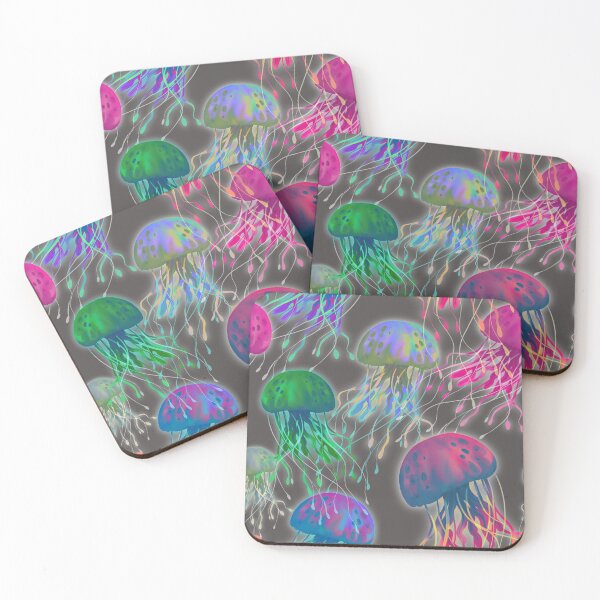 Item preview, Neon jellyfish pattern designed and sold by Thiti.
