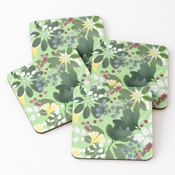 Item preview, Botanical garden pattern color light green  designed and sold by Thiti.