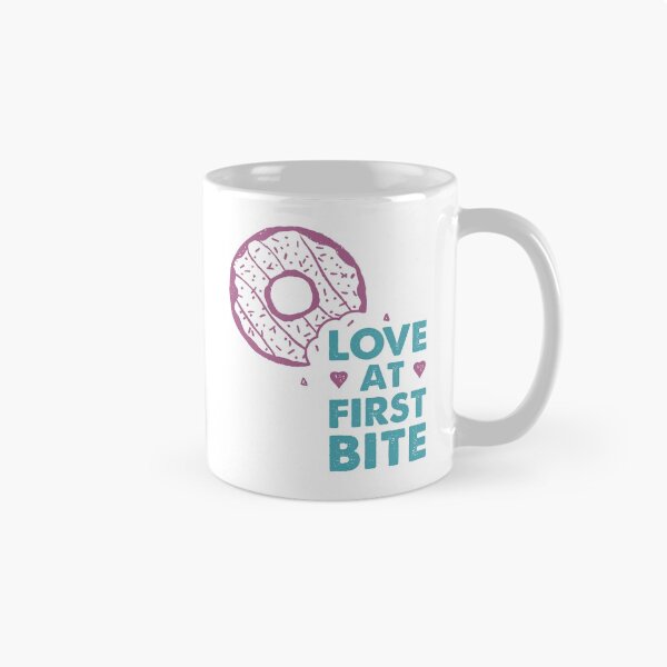 Item preview, Hand Drawn Donut. Love At First Bite. Lettering. designed and sold by Sloth Astronaut.