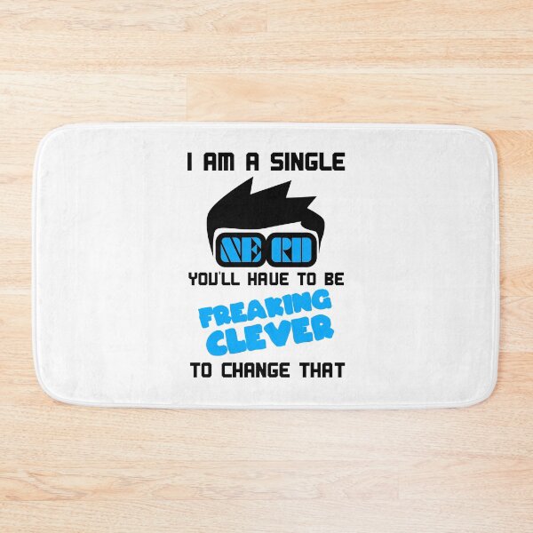 Item preview, I am a single nerd so be clever designed and sold by NerdySherds.