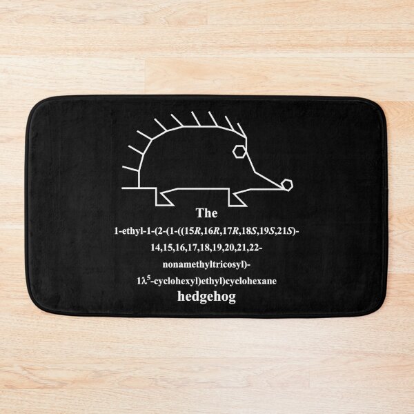 Item preview, funny hedgehog - IUPAC - chemistry - white designed and sold by Marcel Wirth.
