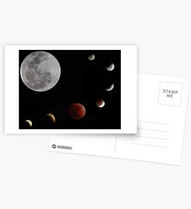 Phases of the moon _ Lunar eclipse 10.12.11 Postkarten