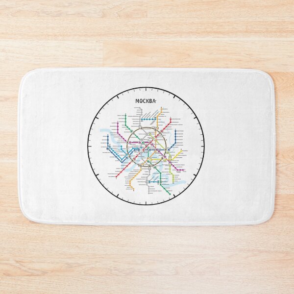 Item preview, Moscow Subway Map Clock designed and sold by KALEIDOSCOPE UK.