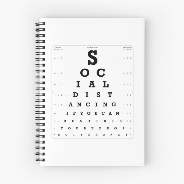 Item preview, Social Distancing Eye Test light version designed and sold by Civil-Woke.