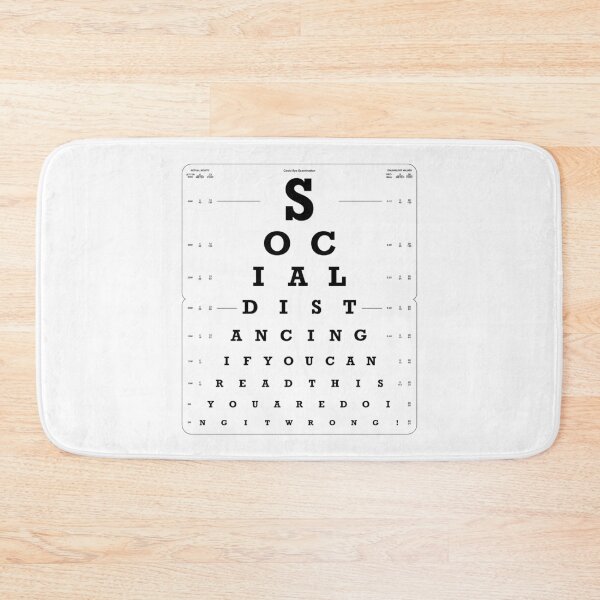 Item preview, Social Distancing Eye Test light version designed and sold by Civil-Woke.