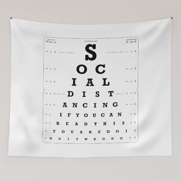 Item preview, Social Distancing Eye Test light version designed and sold by Civil-Woke.