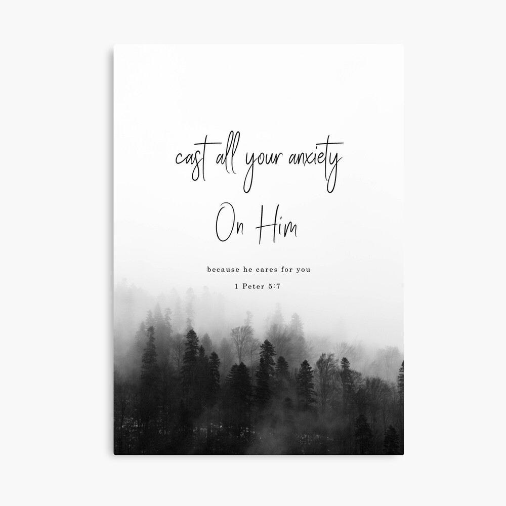 1 Peter 5:7 Cast All Your Anxiety on Him Bible Verse SVG with -   Portugal