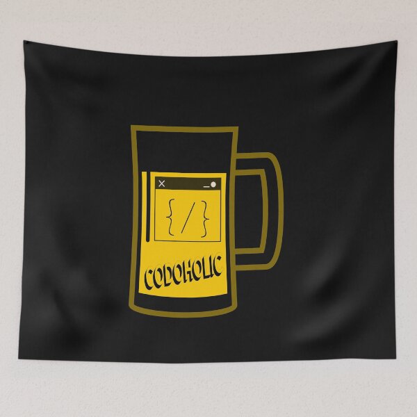 Item preview, Codoholic funny software developer shirt for techies & Programmers designed and sold by ViVedX.