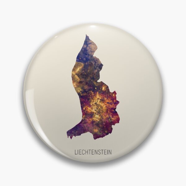 Item preview, Liechtenstein Watercolor Map designed and sold by ArtPrints.
