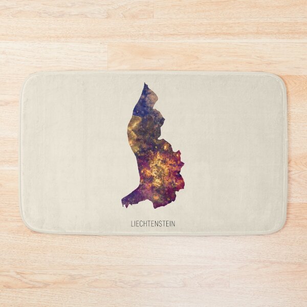 Item preview, Liechtenstein Watercolor Map designed and sold by ArtPrints.