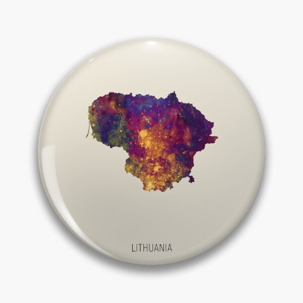Item preview, Lithuania Watercolor Map designed and sold by ArtPrints.