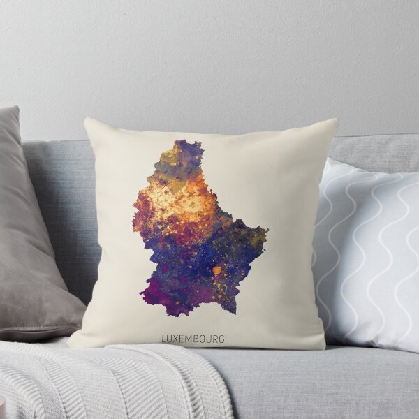Item preview, Luxembourg Watercolor Map designed and sold by ArtPrints.