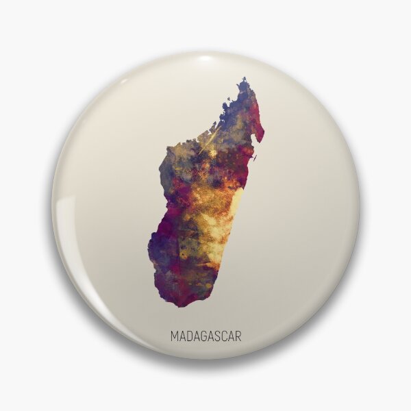 Item preview, Madagascar Watercolor Map designed and sold by ArtPrints.