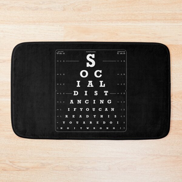 Item preview, Social Distancing Eye Test dark version designed and sold by Civil-Woke.