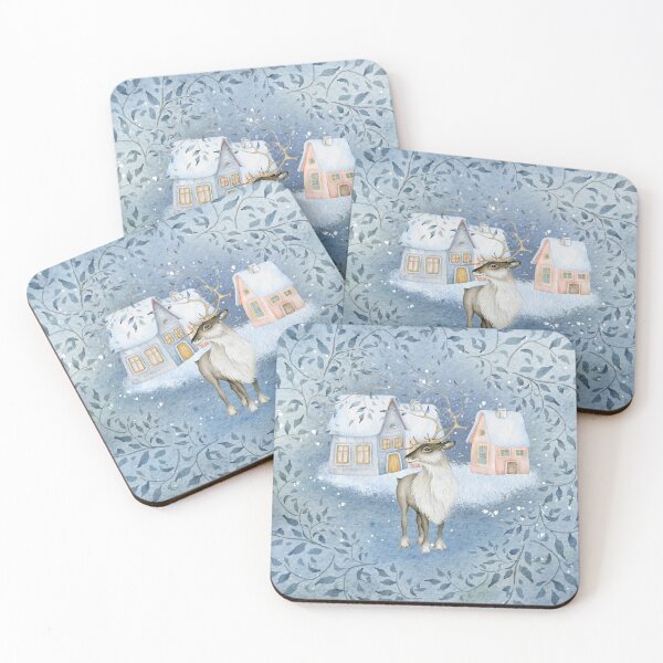 Item preview, Winter deer xmas designed and sold by ArtStyleAlice.