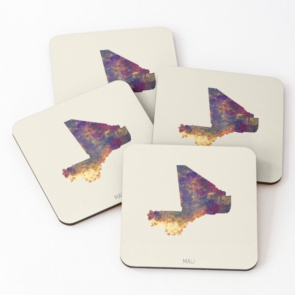 Item preview, Mali Watercolor Map designed and sold by ArtPrints.
