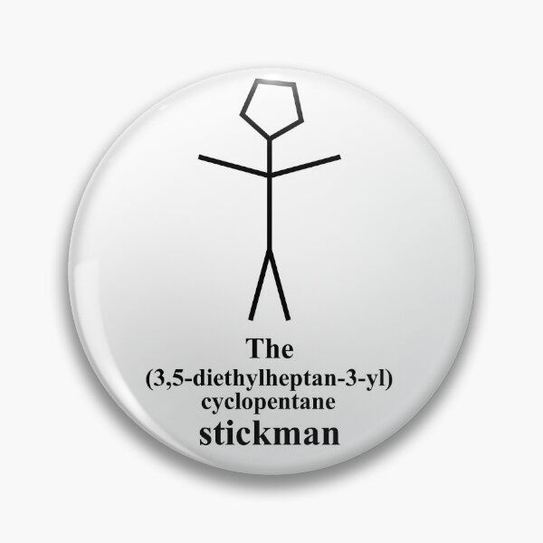 Item preview, funny stickman - IUPAC - chemistry - black designed and sold by Marcel Wirth.