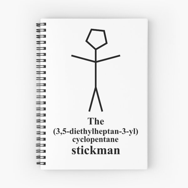 Item preview, funny stickman - IUPAC - chemistry - black designed and sold by Marcel Wirth.