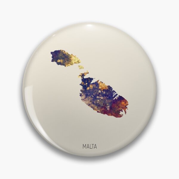 Item preview, Malta Watercolor Map designed and sold by ArtPrints.