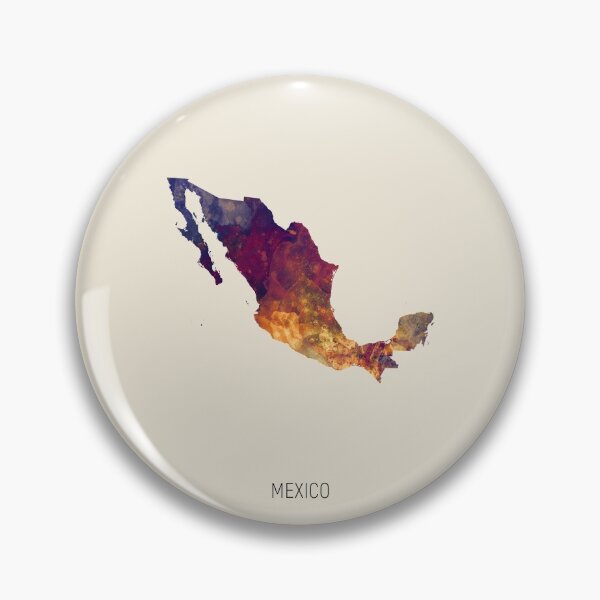 Item preview, Mexico Watercolor Map designed and sold by ArtPrints.