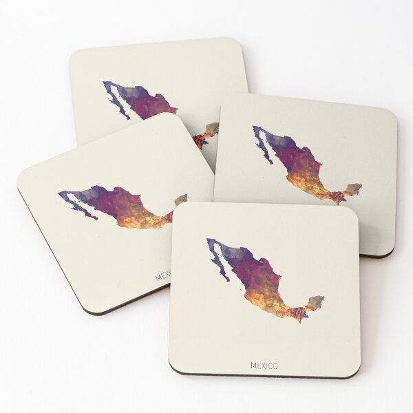Item preview, Mexico Watercolor Map designed and sold by ArtPrints.