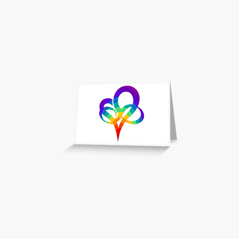 INFINITY HEART | Poly Pride | Polyamory symbol Greeting Card