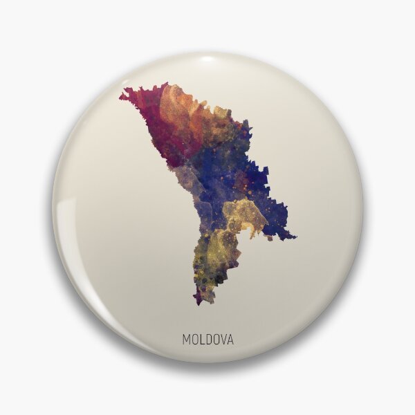 Item preview, Moldova Watercolor Map designed and sold by ArtPrints.