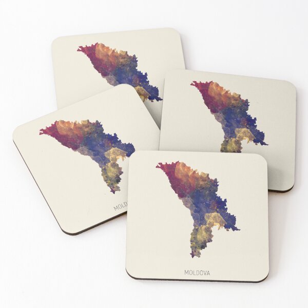 Item preview, Moldova Watercolor Map designed and sold by ArtPrints.