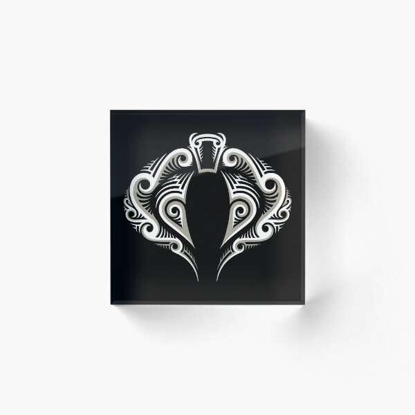 Tribal Cobra Tattoo Acrylic Block
