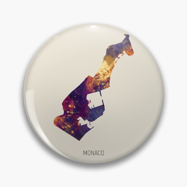 Item preview, Monaco Watercolor Map designed and sold by ArtPrints.