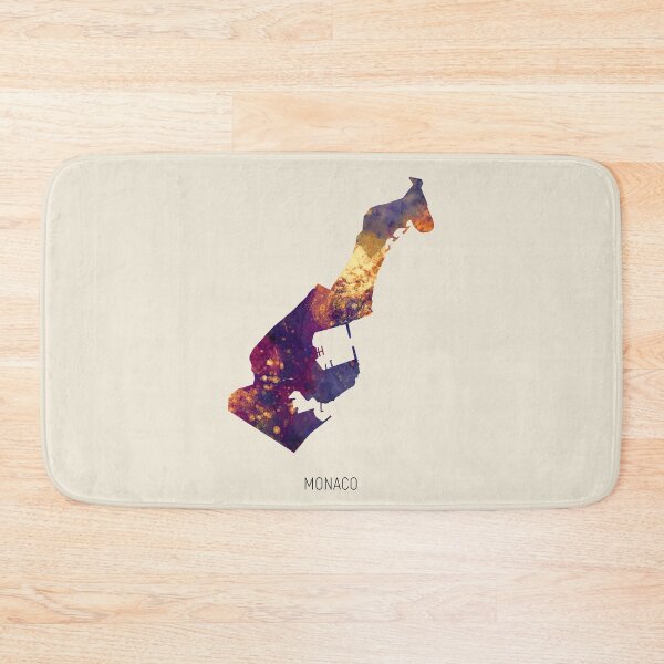 Item preview, Monaco Watercolor Map designed and sold by ArtPrints.