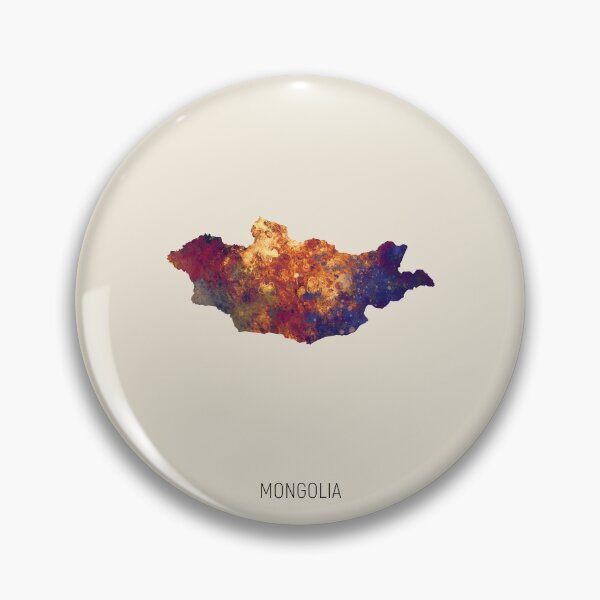Item preview, Mongolia Watercolor Map designed and sold by ArtPrints.