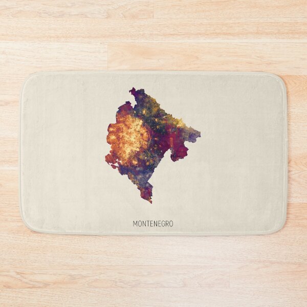 Item preview, Montenegro Watercolor Map designed and sold by ArtPrints.