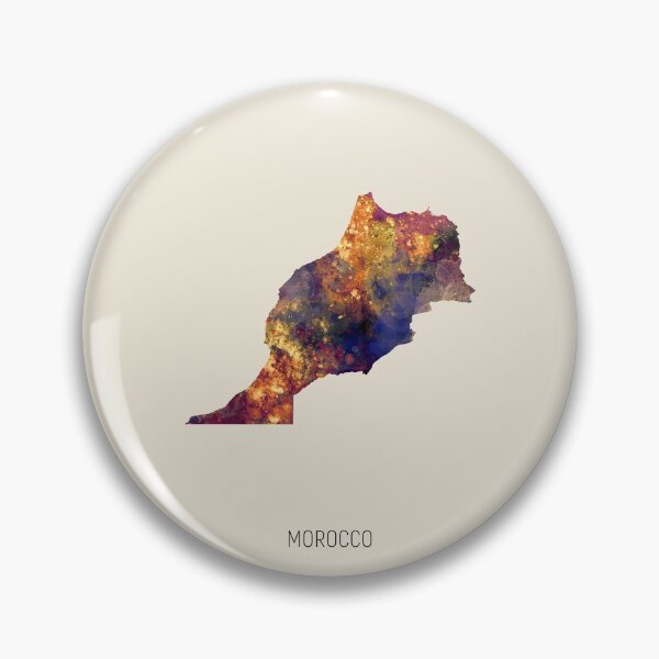 Item preview, Morocco Watercolor Map designed and sold by ArtPrints.