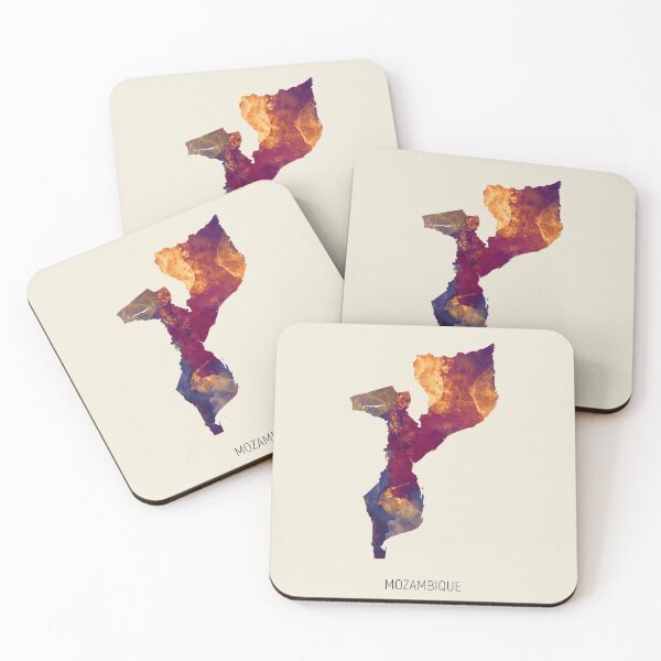 Item preview, Mozambique Watercolor Map designed and sold by ArtPrints.