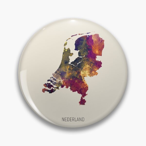 Item preview, Nederland Watercolor Map designed and sold by ArtPrints.