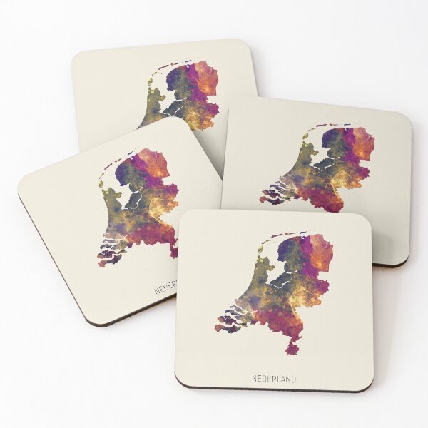 Item preview, Nederland Watercolor Map designed and sold by ArtPrints.
