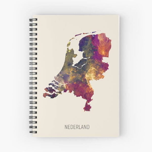 Item preview, Nederland Watercolor Map designed and sold by ArtPrints.