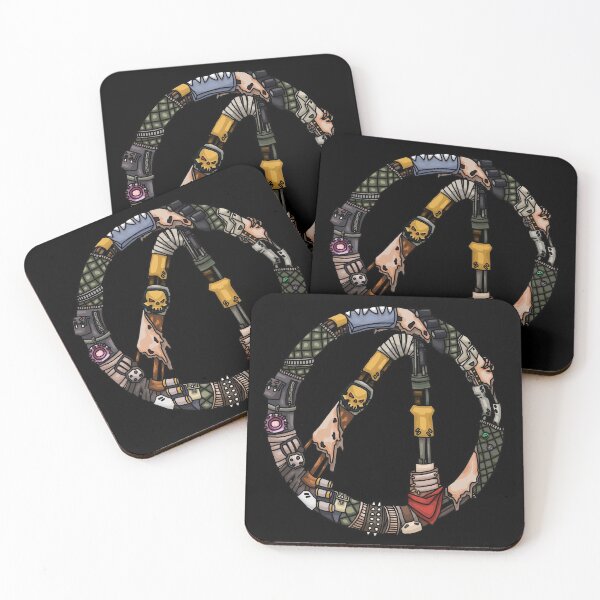Borderlands Fl4k Vault Symbol Coasters (Set of 4)
