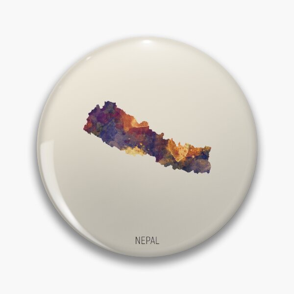 Artikelvorschau, Nepal Watercolor Map entworfen und verkauft von ArtPrints.